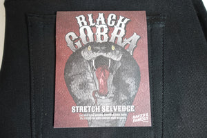 Naked & Famous Weird Guy Black Cobra Stretch Selvedge